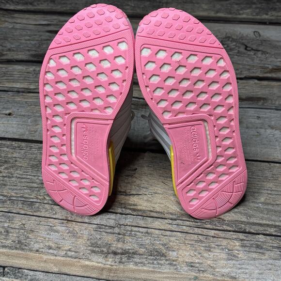 Adidas NMD_R1 J "White Beam Pink" Youth Size 7 / Womens Size 8.5 Sneakers - Picture 10 of 10